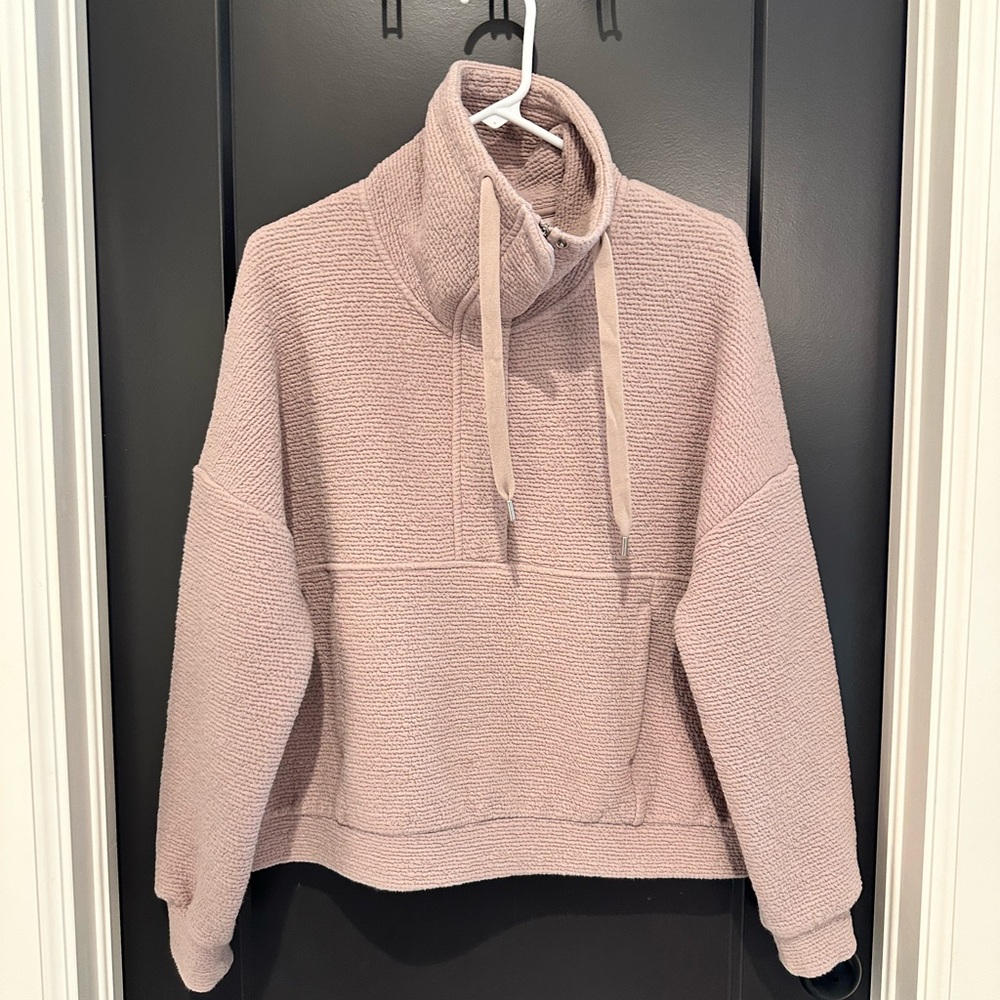CALIA by Carrie Underwood Soft Cowl Neck Sweater in Light Pink